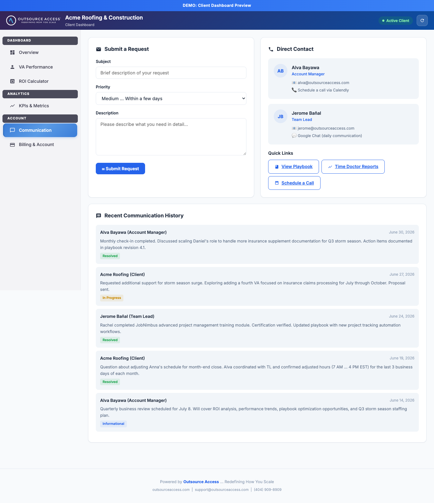 OA Portal - Reports