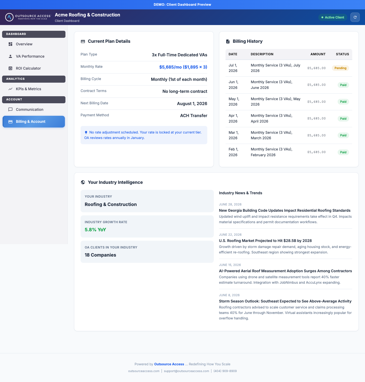 OA Portal - Overview